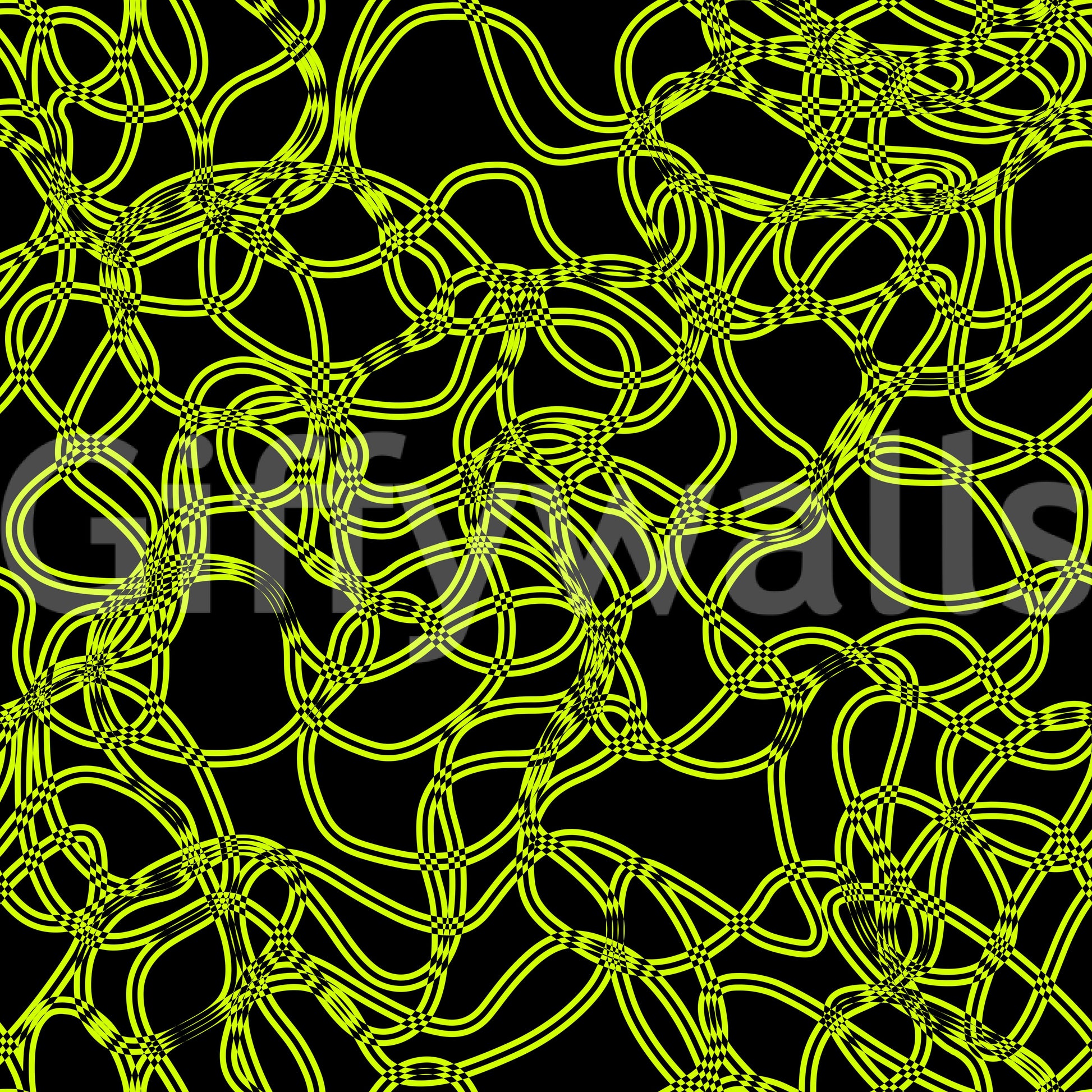 Electric Neon Grid Lines Wallpaper⁠