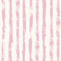 Blush Pink Painted Vertical Stripes Wallpaper⁠