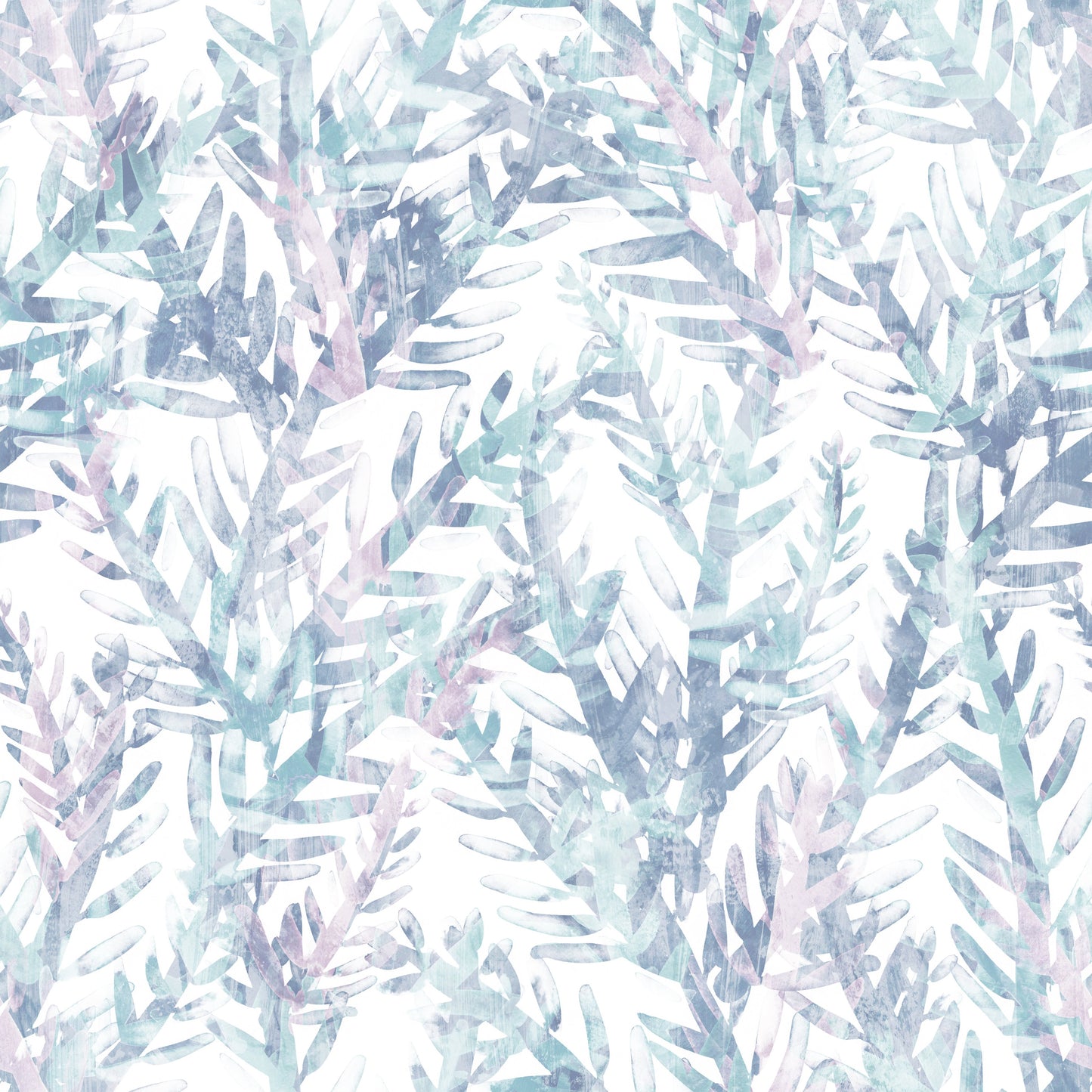 Ethereal Botanical Fern Frost Wallpaper⁠