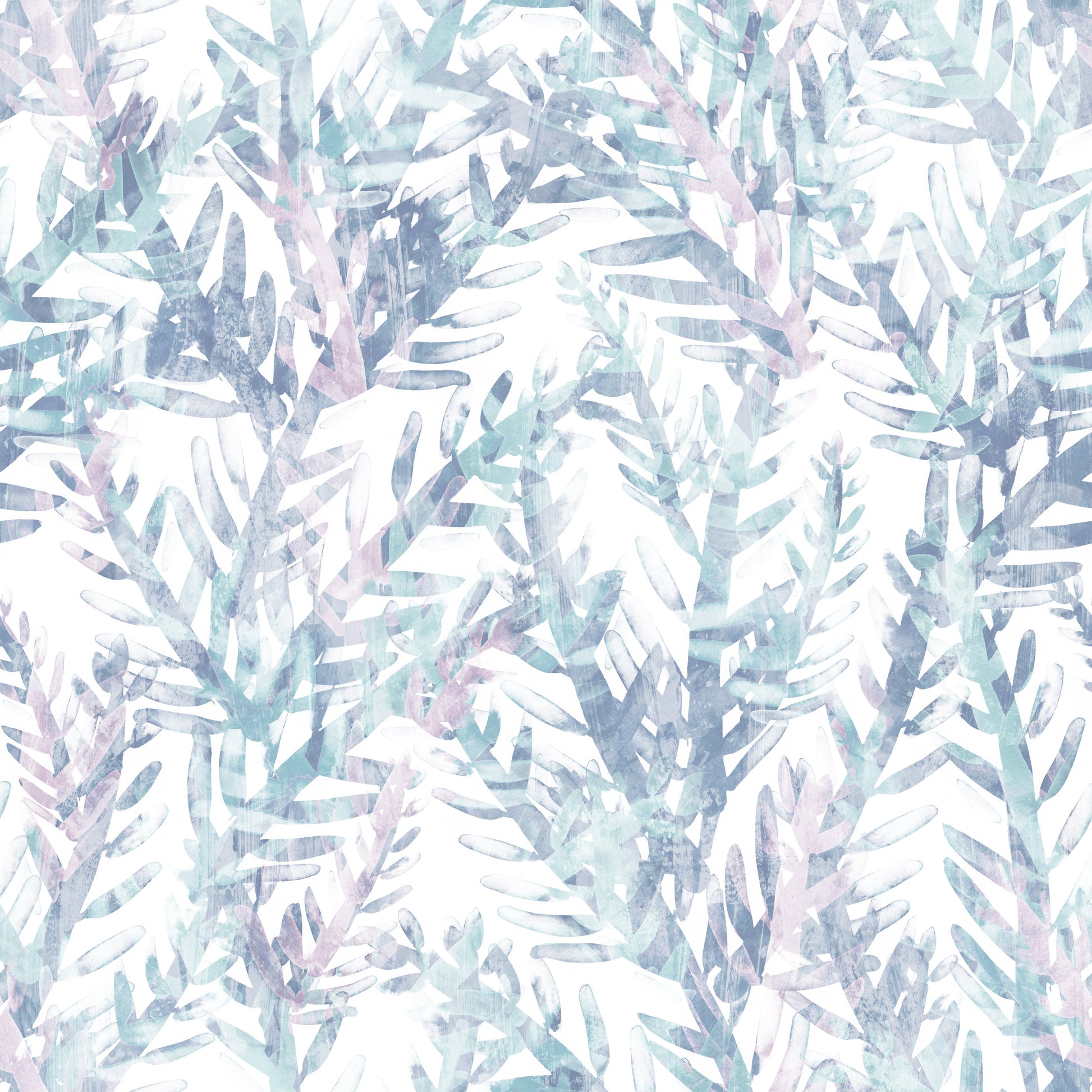 Ethereal Botanical Fern Frost Wallpaper⁠