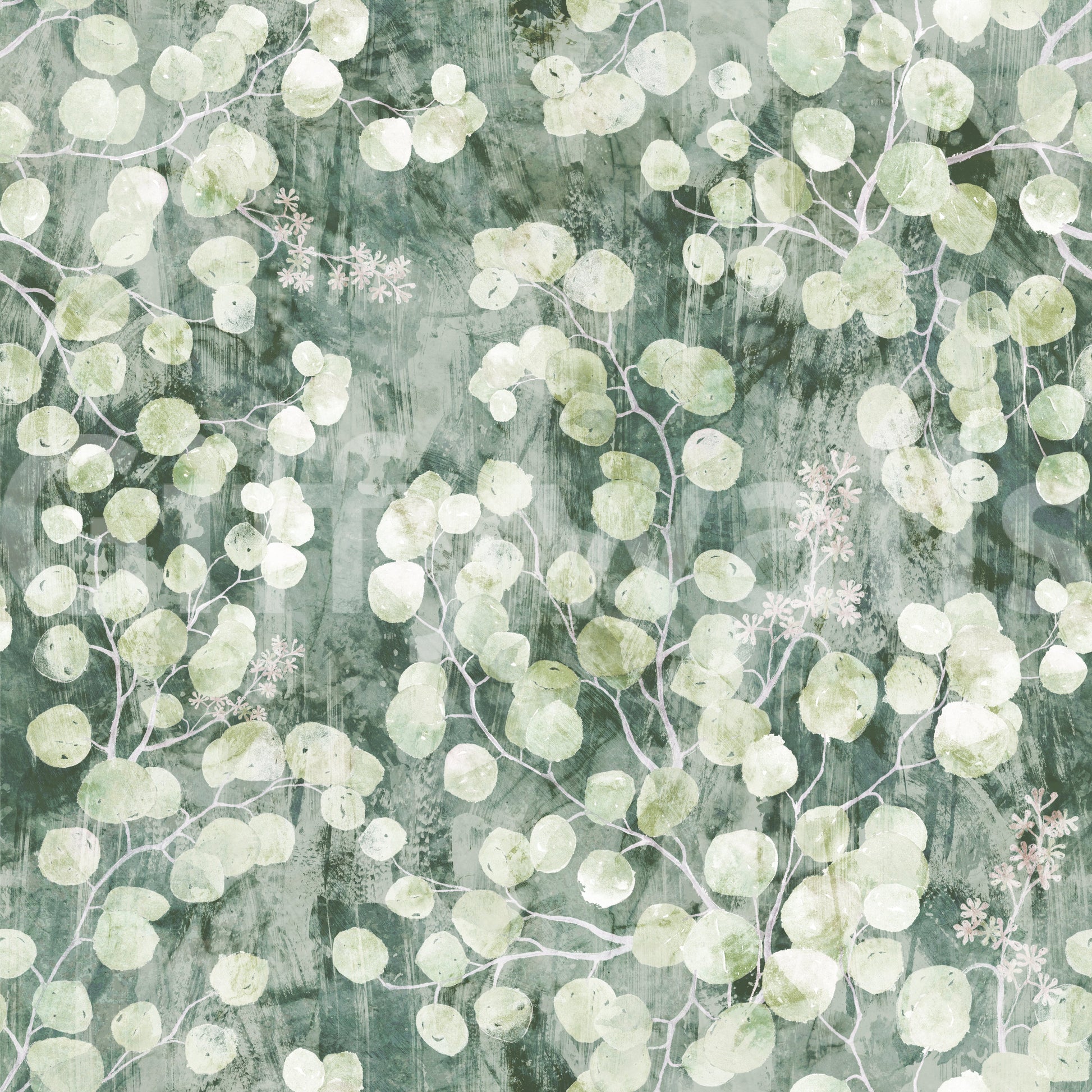 Eucalyptus Mist Brushstroke Wallpaper⁠