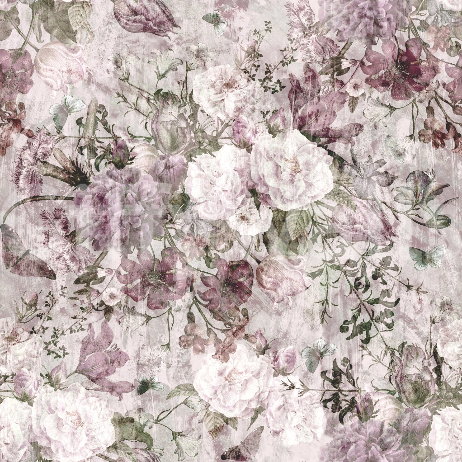 Vintage Botanical Floral Art Wallpaper⁠