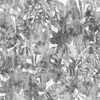 Monochrome Jungle Foliage Wallpaper⁠