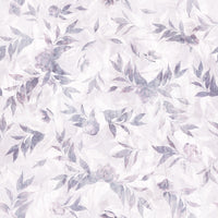 Muted Lavender Botanical Leaf Trail Wallpaper⁠