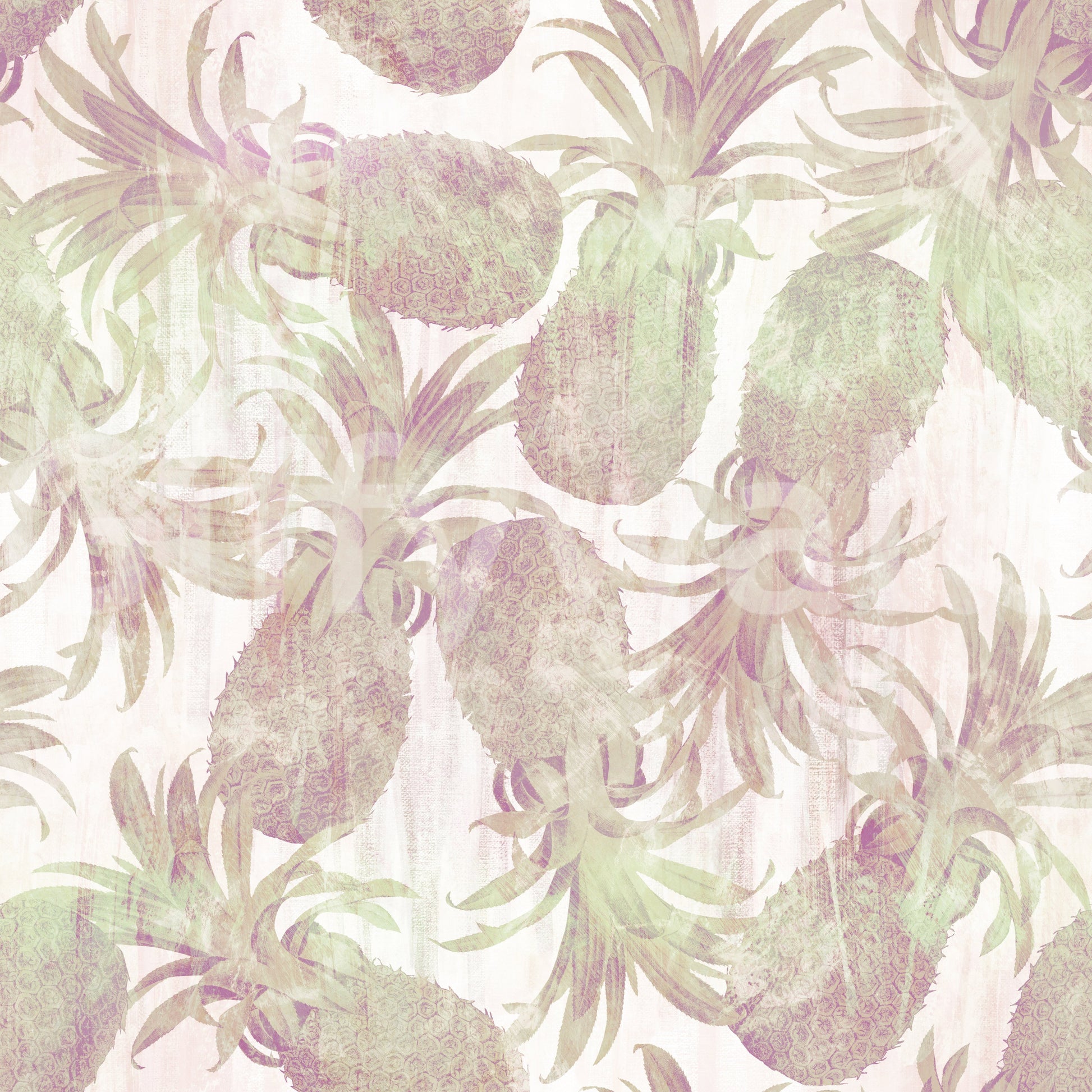 Sun-Drenched Tropical Fruit Motif Wallpaper⁠