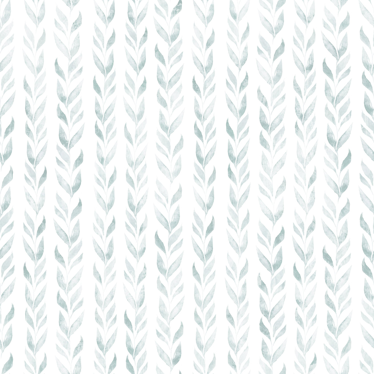 Soft watercolour vertical leaf vine botanical wallpaper pattern GD12359