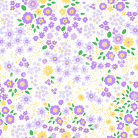 Whimsical Wildflower Garden Motif Wallpaper⁠