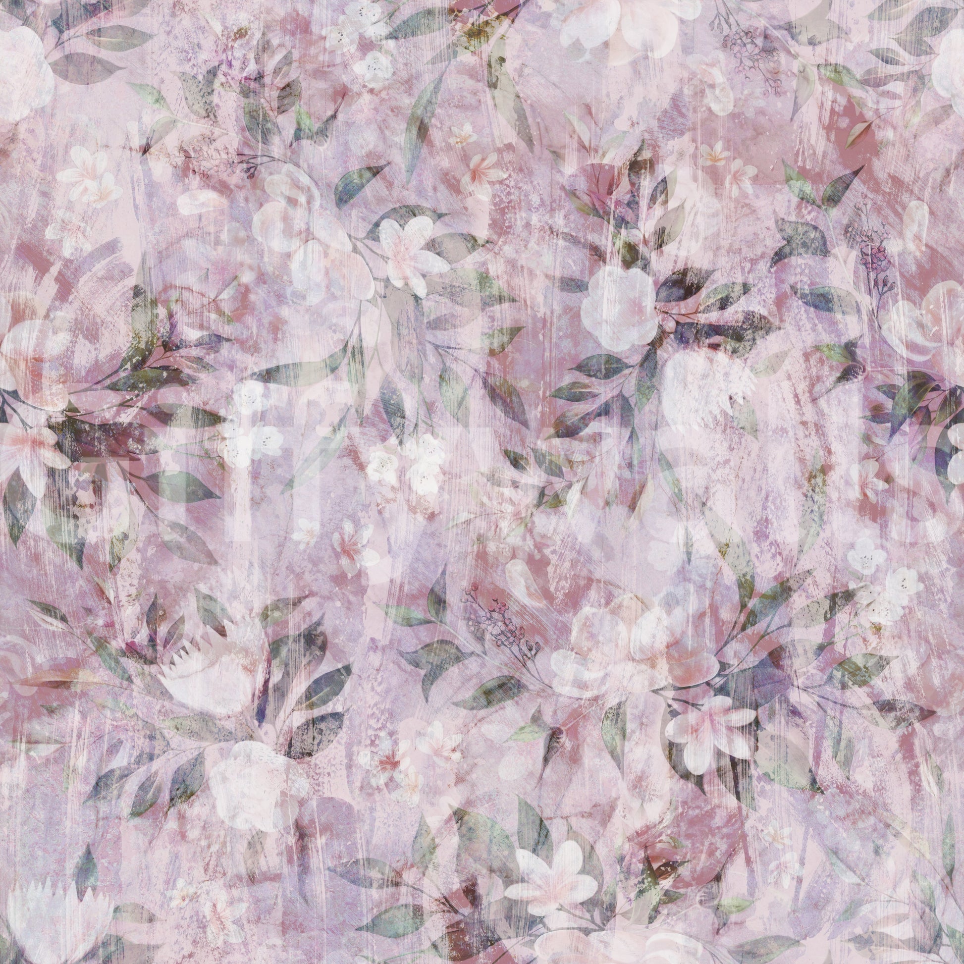 Muted Meadow Brushstroke Print Wallpaper⁠