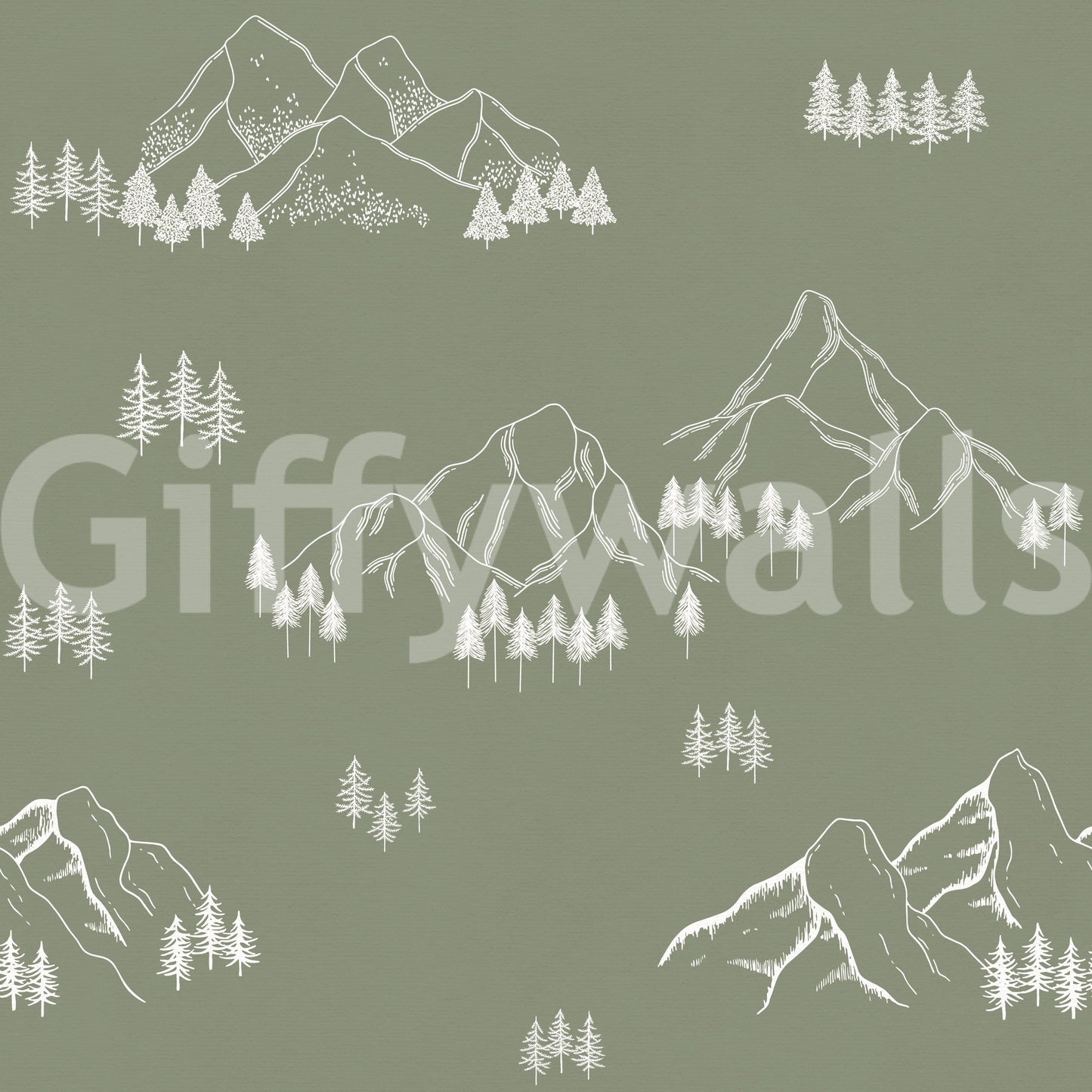 Minimalist Alpine Peaks Wallpaper⁠