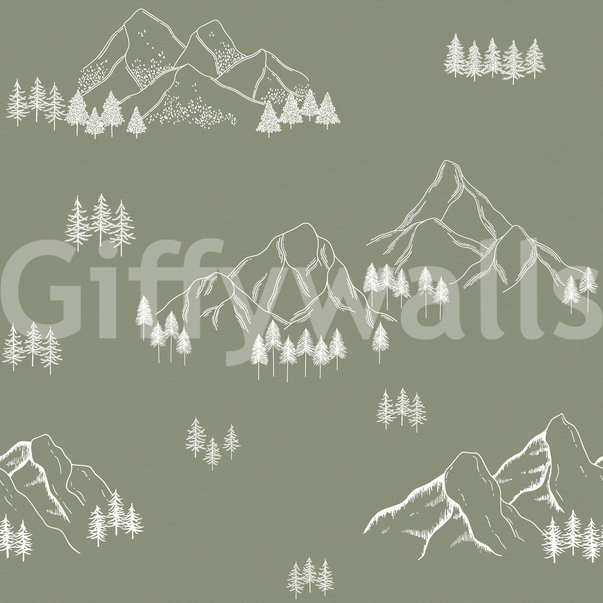 Minimalist Alpine Peaks Wallpaper⁠