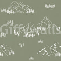 Minimalist Alpine Peaks Wallpaper⁠