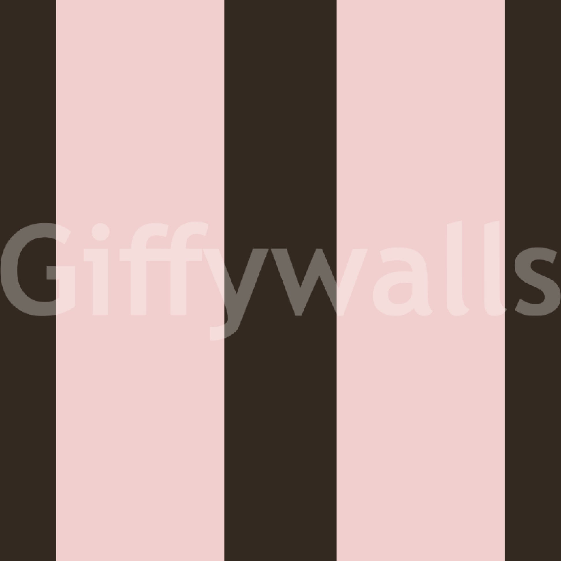 Mocha and Blush Striped Pattern Wallpaper⁠