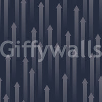 Close-up of the navy ascending arrow wallpaper pattern GD12453