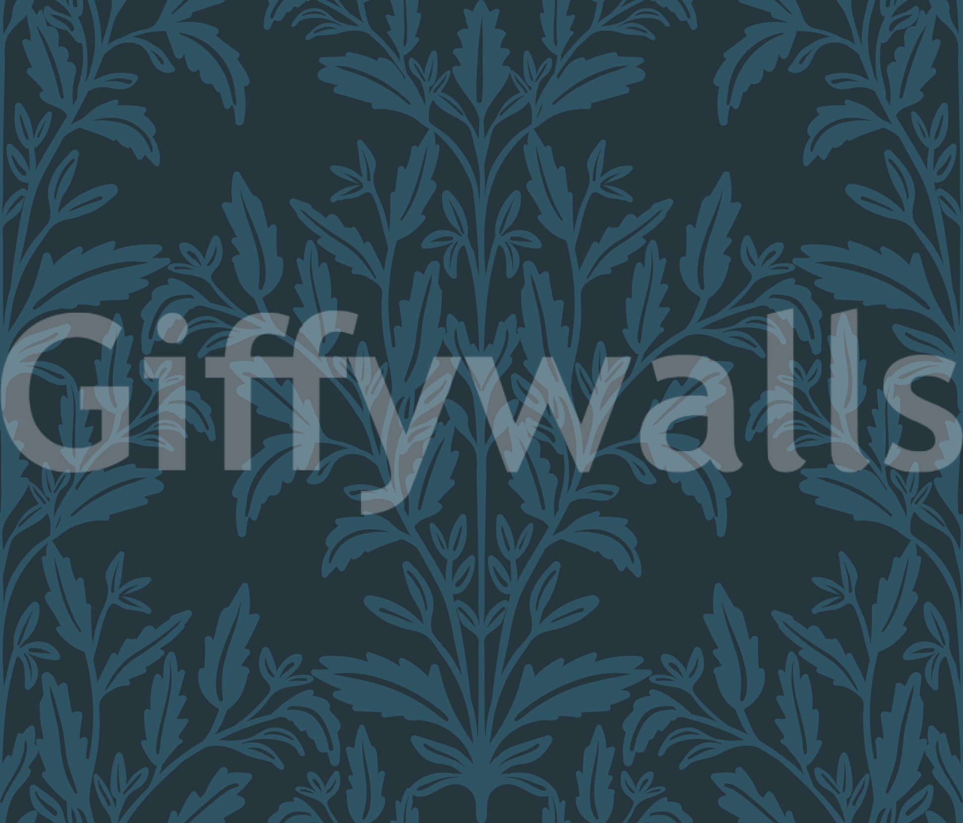Enchanted Ink Leaf Motif Wallpaper⁠