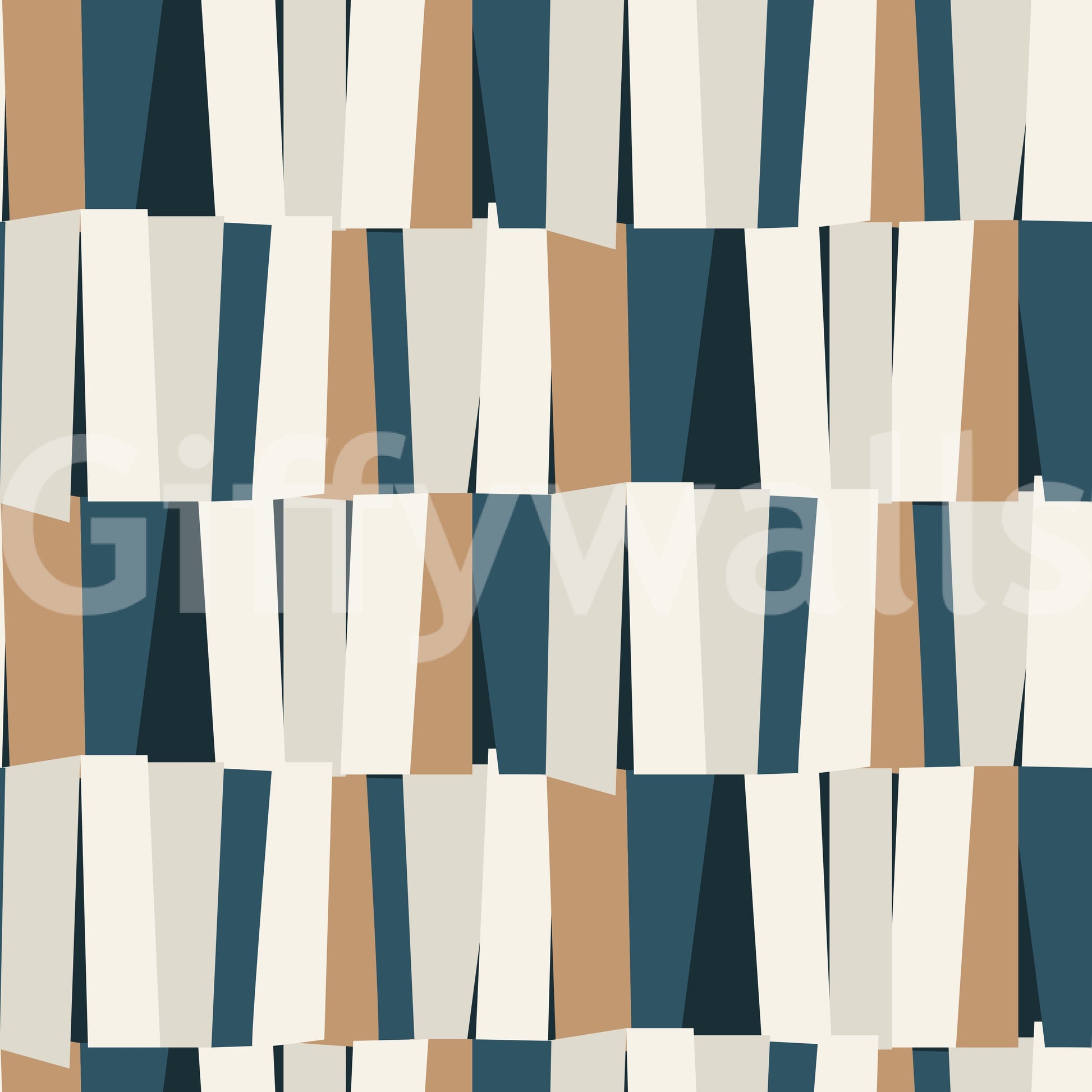 Abstract Geometric Vertical Panel Art Wallpaper⁠