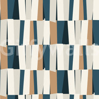 Abstract Geometric Vertical Panel Art Wallpaper⁠