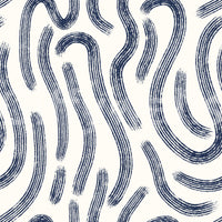 Indigo Fluid Lines Wallpaper⁠