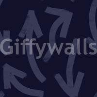 Minimalist navy directional stroke wallpaper roll sample GD12469