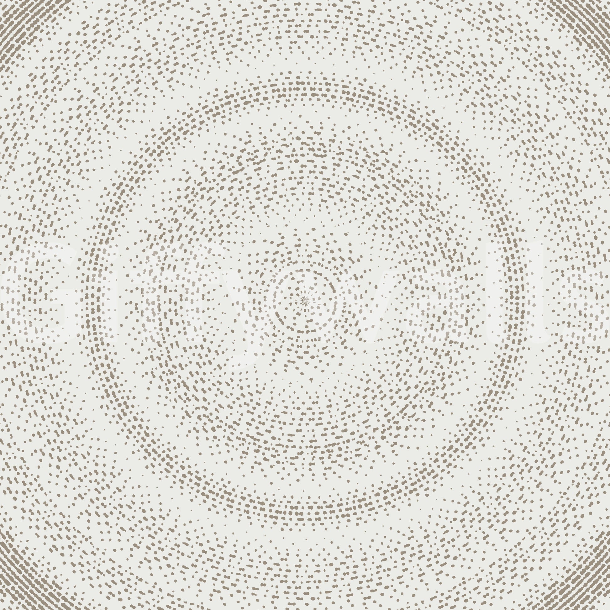 Minimalist Dot Ripple Pattern Wall Mural