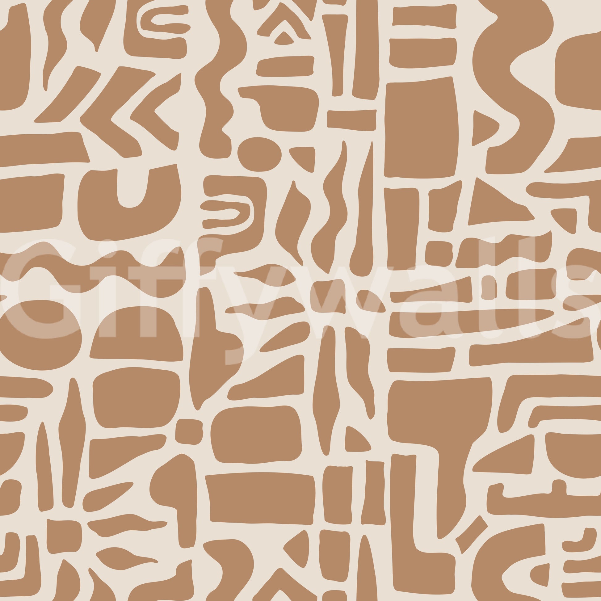 Abstract Earth Toned Shapes Wallpaper⁠