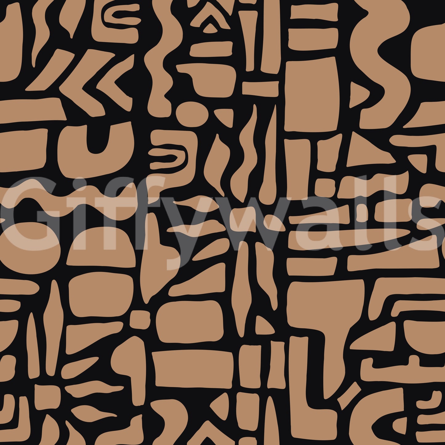 Abstract Earth Toned Geometric Shapes Wallpaper⁠