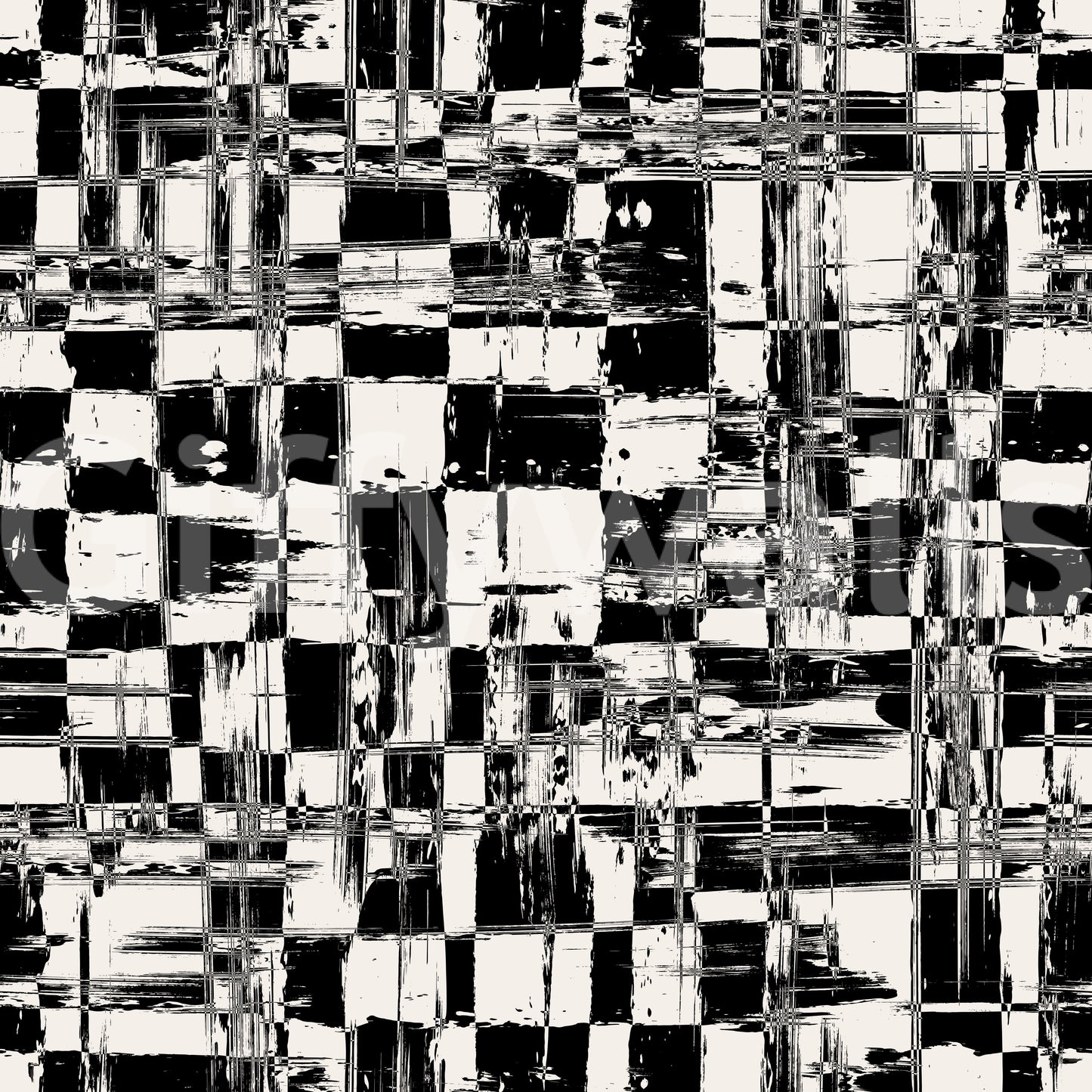 Abstract Ink Grid Mural Wallpaper⁠
