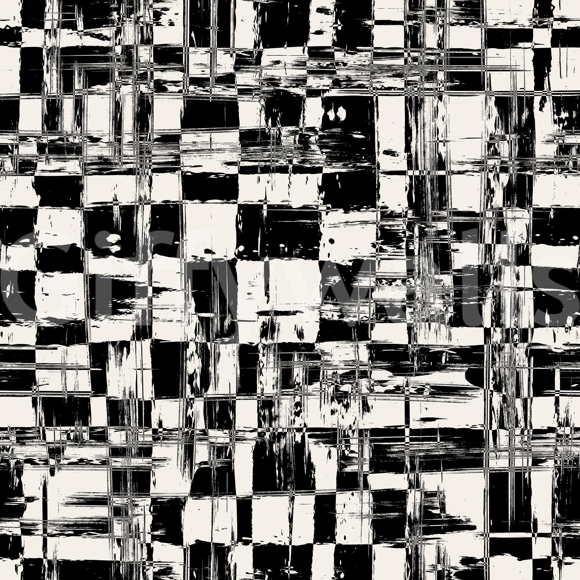 Abstract Ink Grid Mural Wallpaper⁠