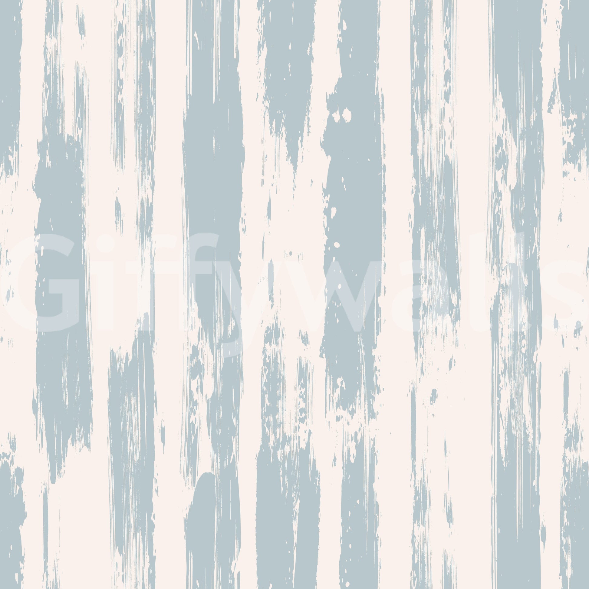 Rustic Blue Brushstroke Stripes Wallpaper⁠