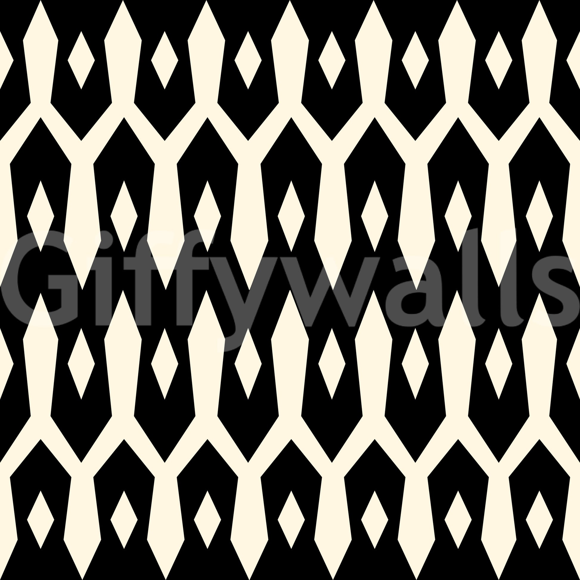 Abstract Interlocking Diamond Motif Wallpaper⁠