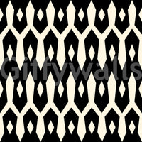 Abstract Interlocking Diamond Motif Wallpaper⁠
