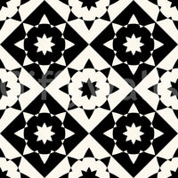 Graphic Starburst Geometric Motif Wallpaper⁠