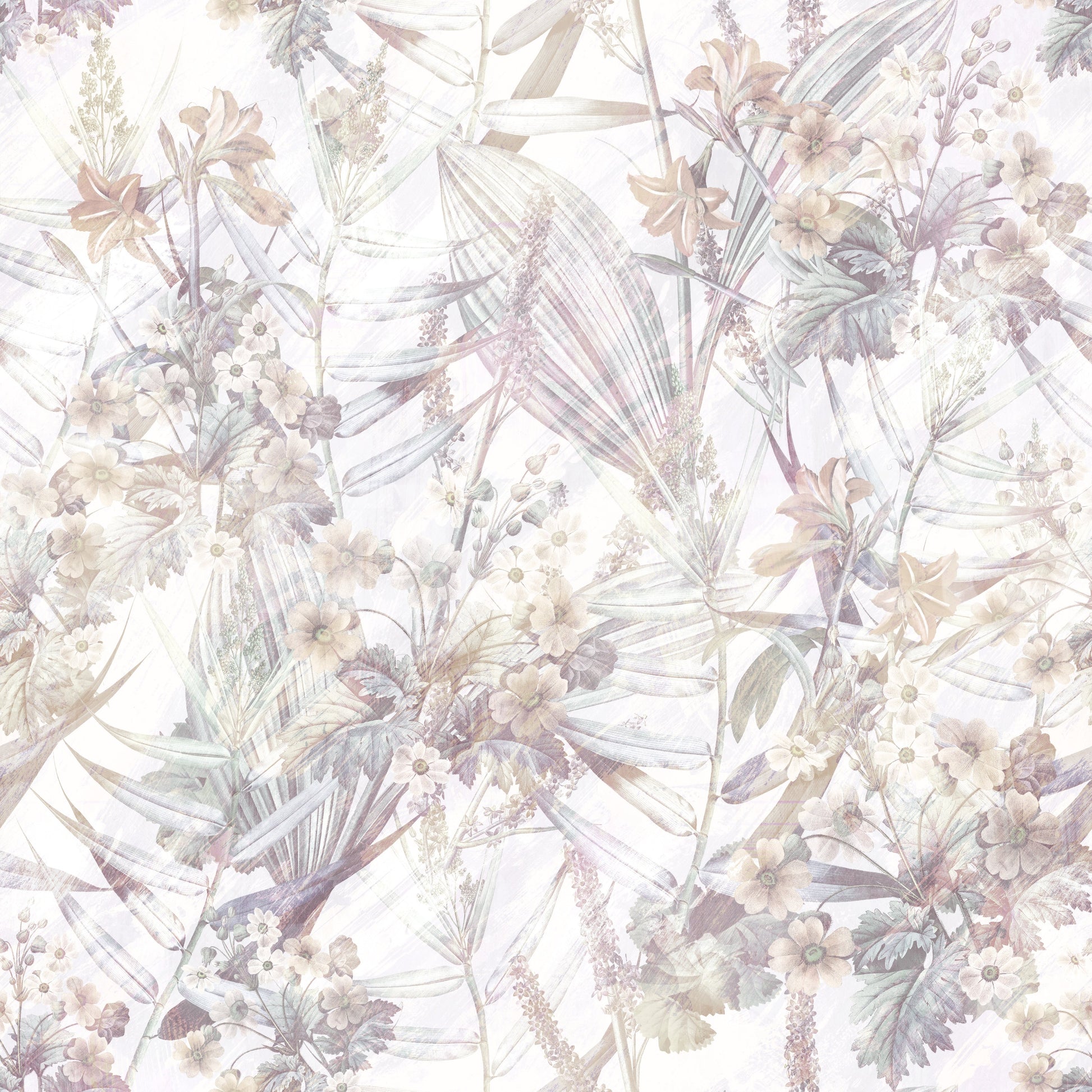 Ethereal Meadow Botanical Bloom Wallpaper⁠