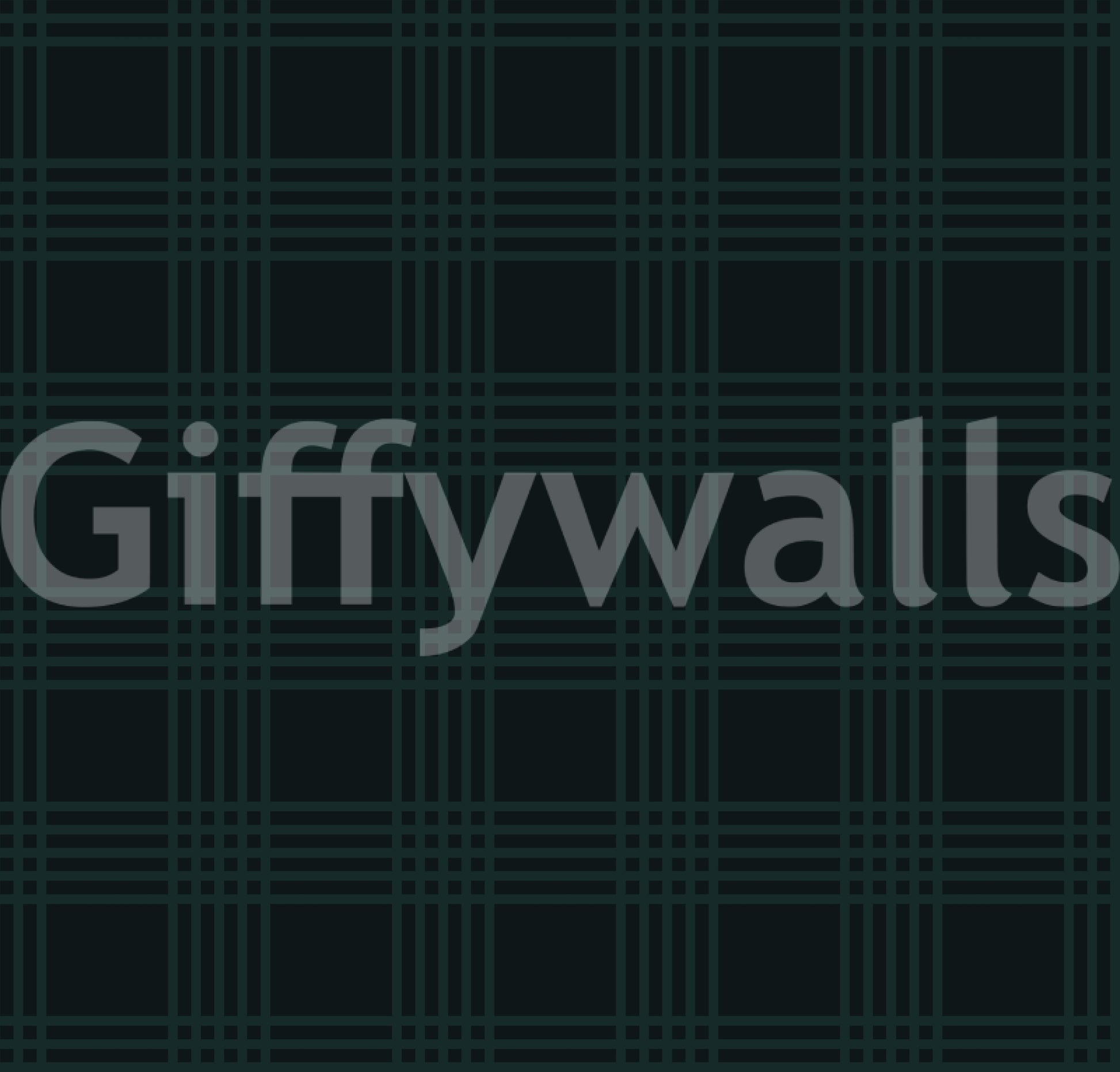 Dark Green Midnight Grid Wallpaper⁠