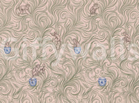 Playful Monkeys in Porcelain Vases Wall Mural