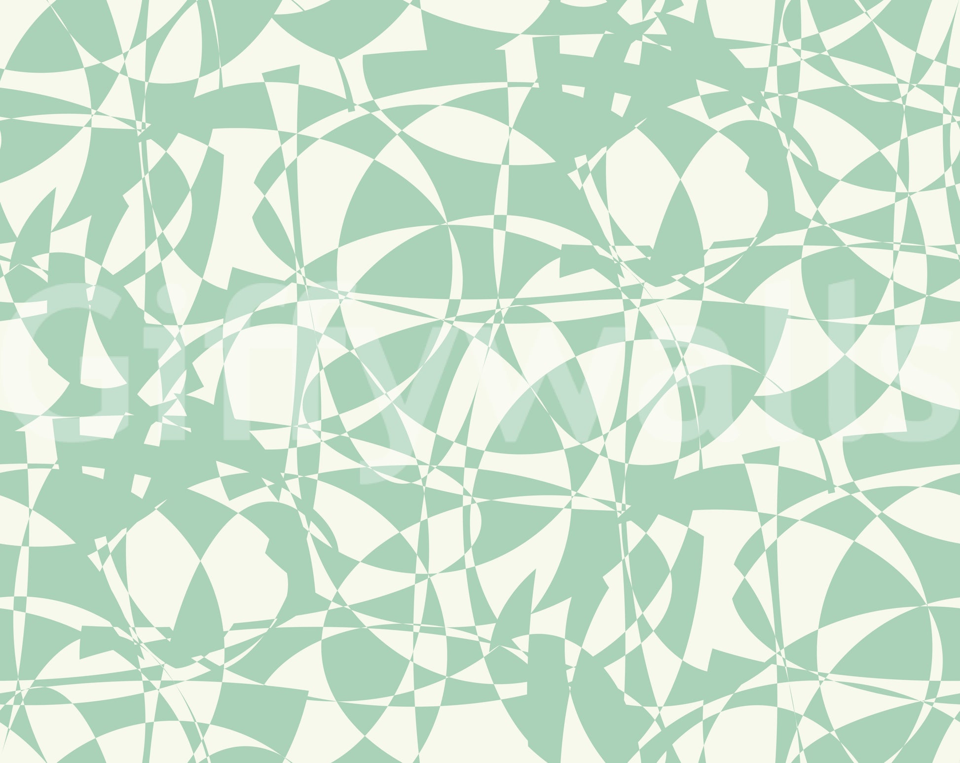 Abstract Sage Arc Flow Wallpaper⁠