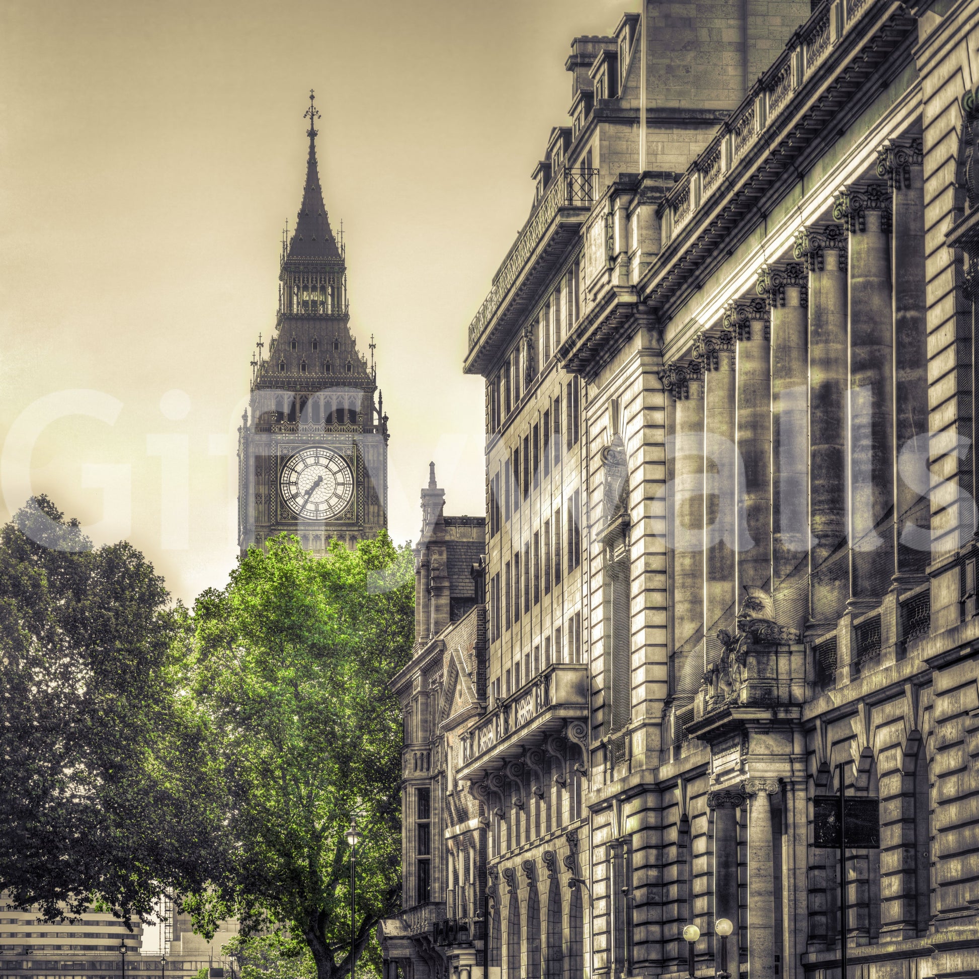 Historic London Architectural Landmark Wall Mural