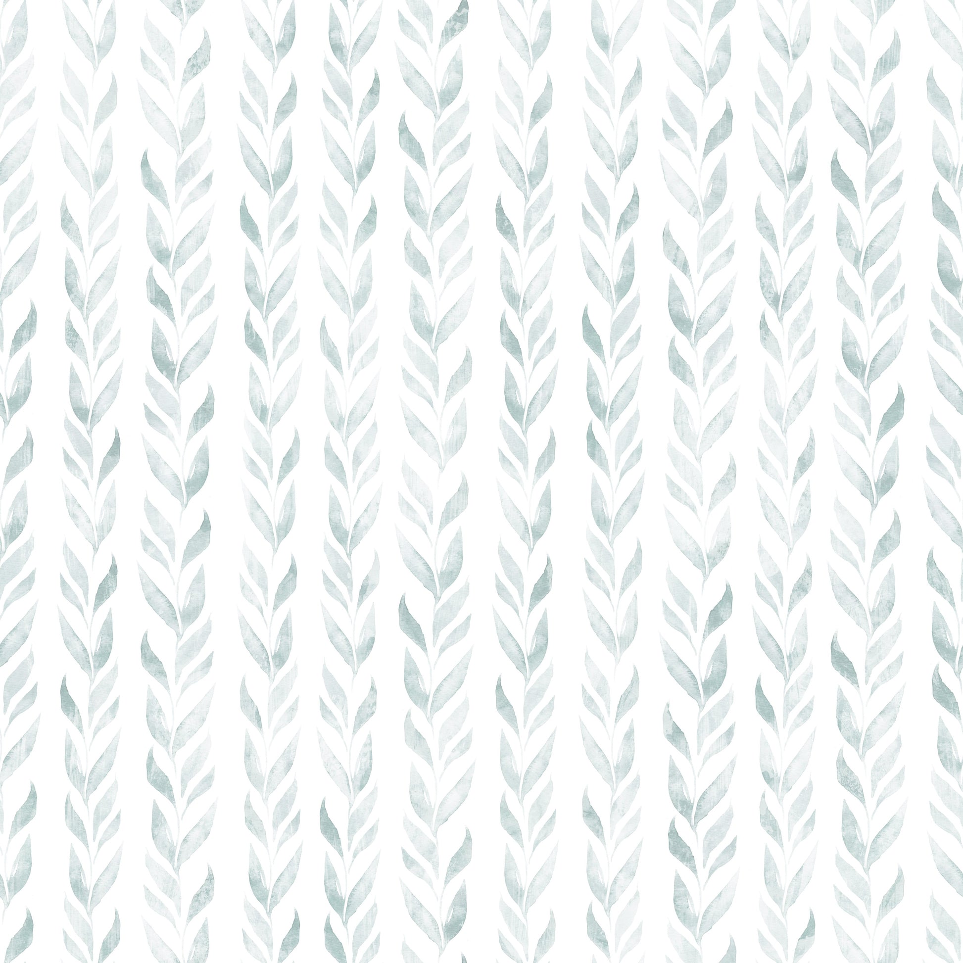 Serene Sage Leaf Vertical Trails Wallpaper⁠