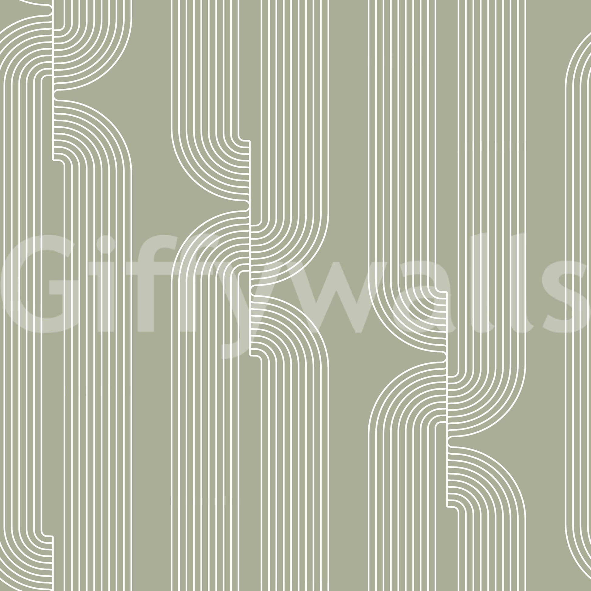 Sage Green Linear Flow Wallpaper⁠