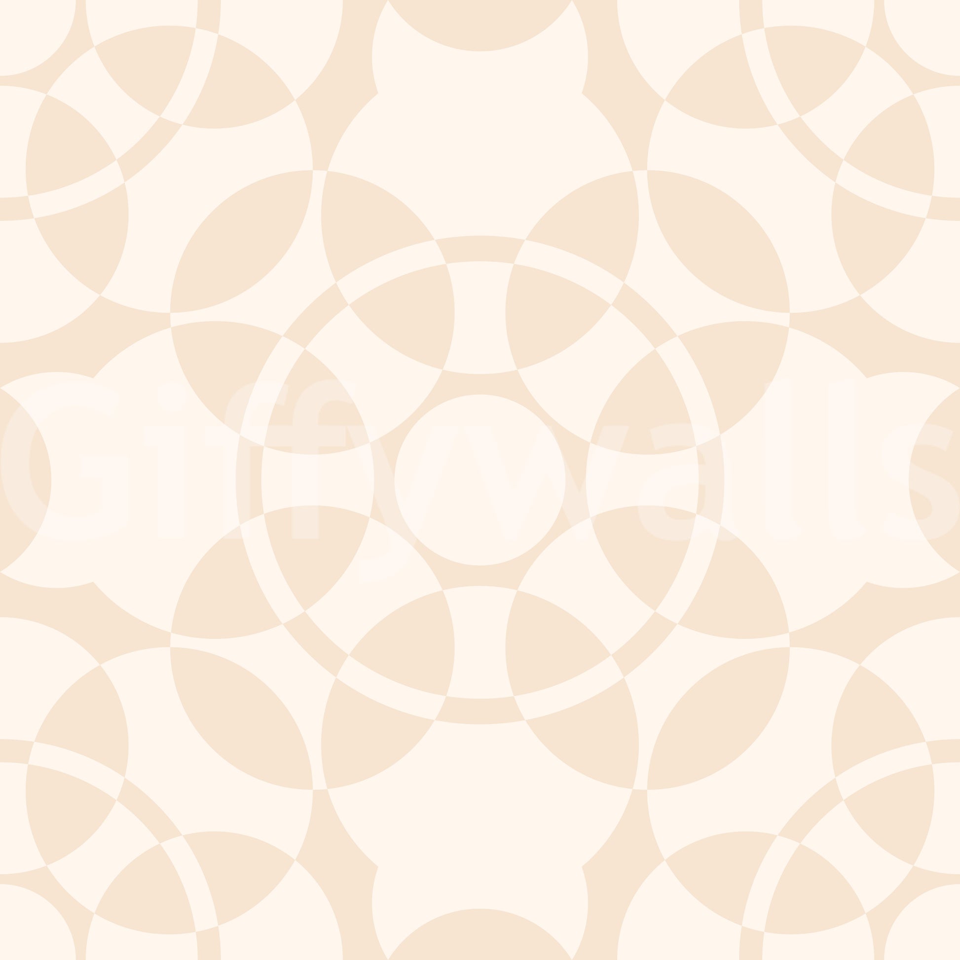 Cream Geometric Arcs Wallpaper⁠