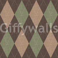 Argyle harlequin geometric wallpaper pattern detail on linen texture GD12717