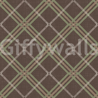 Winter Heritage - Tartan Trellis Plaid Grid - Soft Muted Hue Wallpaper⁠