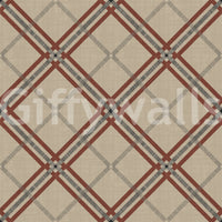 Winter Heritage - Tartan Trellis Plaid Grid - Deep Bold Shade Wallpaper⁠