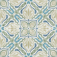 Fluid Azure Flora Wallpaper⁠