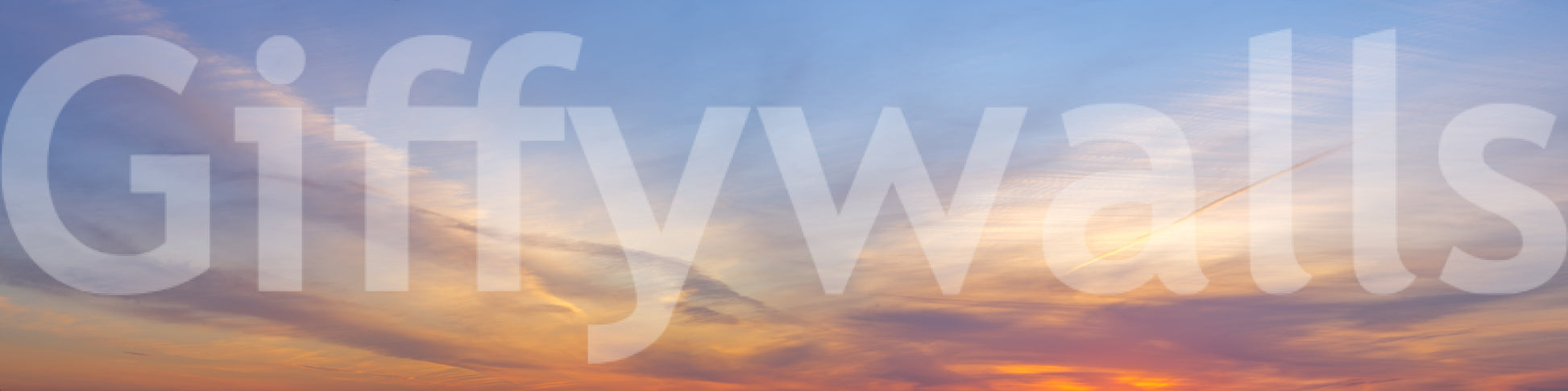 Amber Dusk Atmospheric Sky Wall Mural