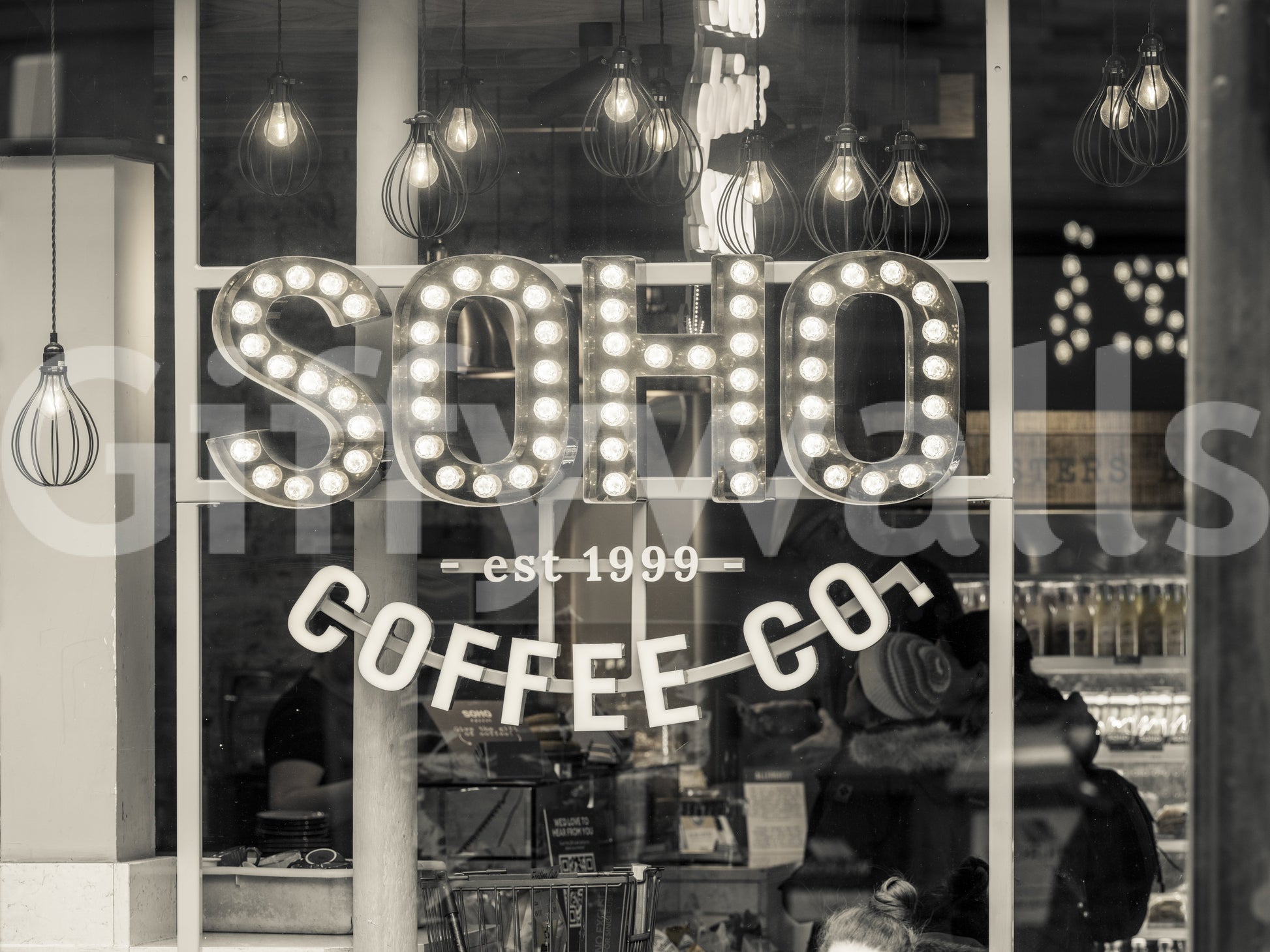 Metropolitan Coffee House Marquee Wall Mural