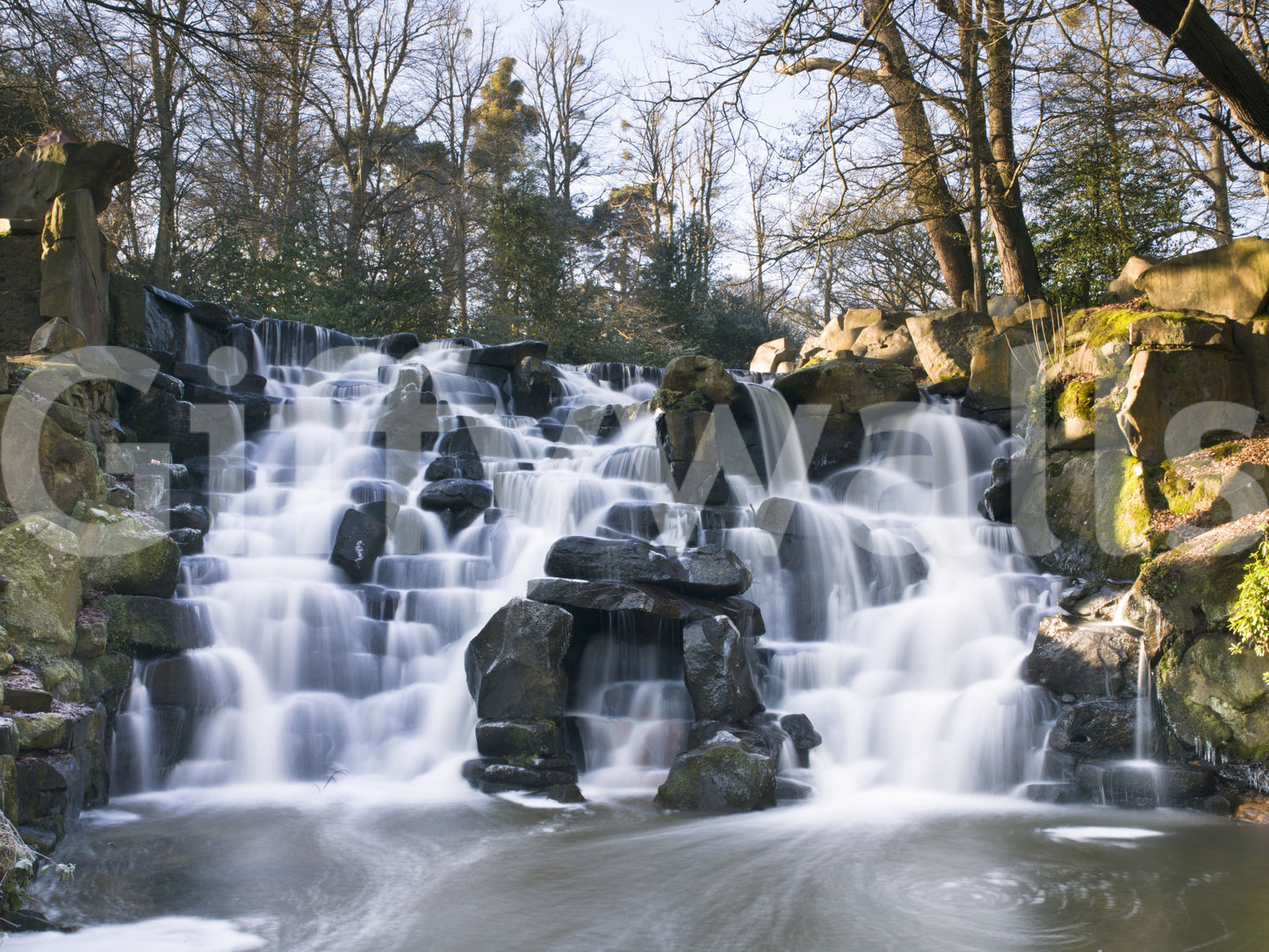 Rugged Mountain Brook Scenery Wall Mural