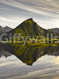 Glacial Lake and Mountain Vista Wall Mural