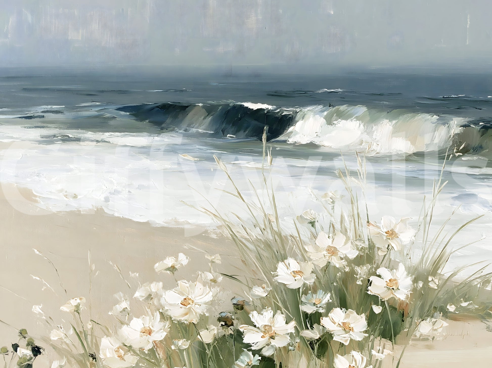 Coastal Meadow Breeze Wall Mural