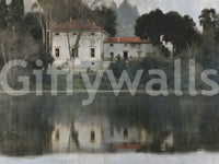 Aged European Estate Reflections Wall Mural