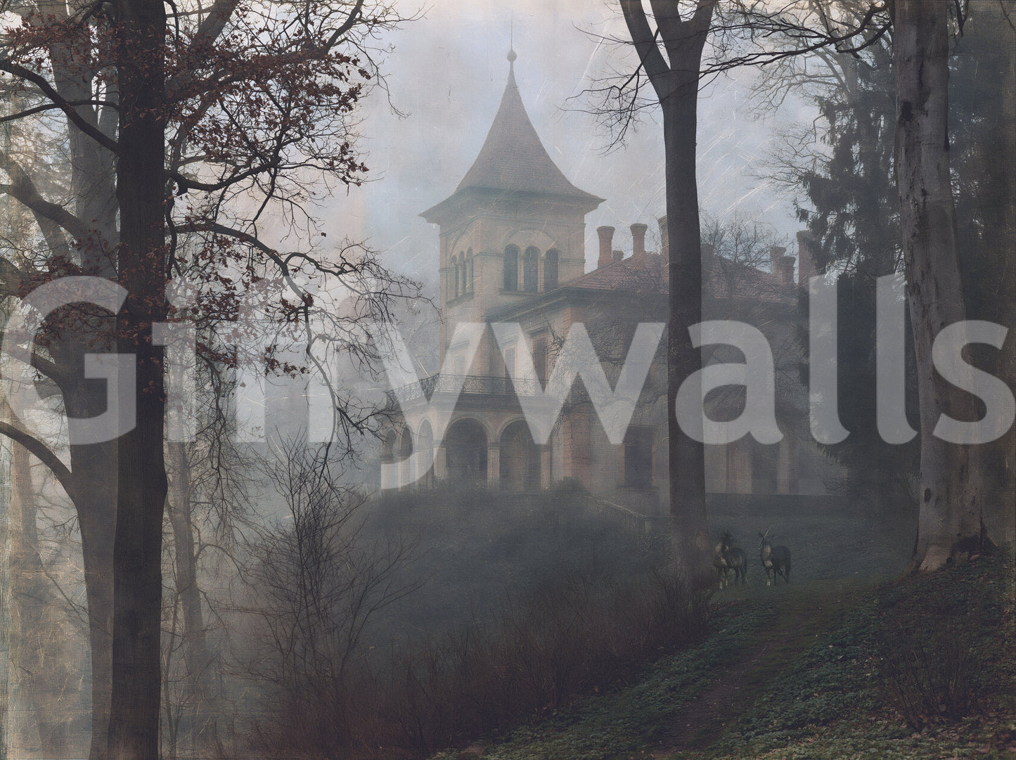 Enchanted Forest Estate Retreat Wall Mural